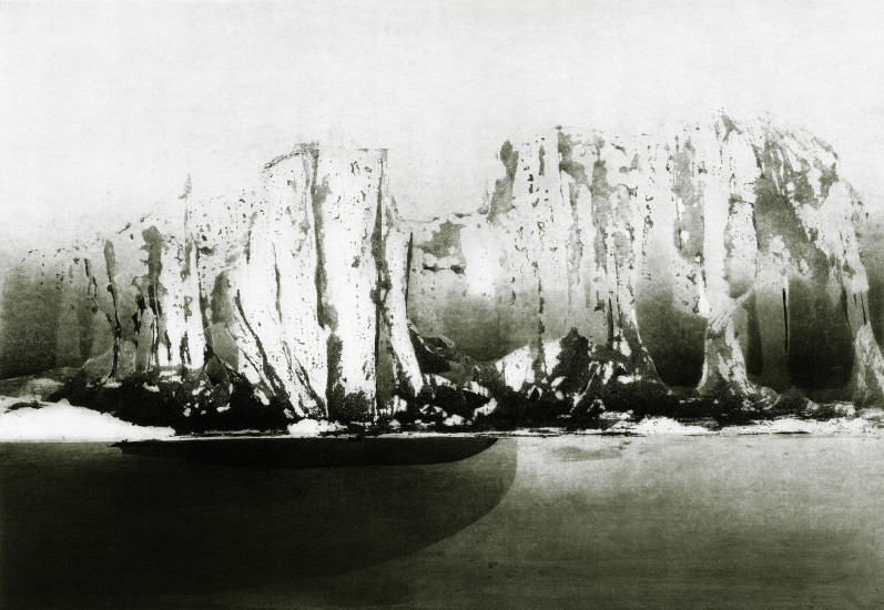 Lodowiec | akwatinta |43x61 cm